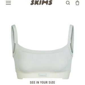 Skims Soft Lounge Bralette Talc